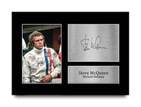 HWC Trading A4 Steve McQueen Le Mans Gifts Printed Signed Autograph Picture for Movie Memorabilia Fans