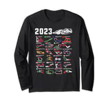 Formula 1 2023 Calendar For Race Car Fan Long Sleeve T-Shirt