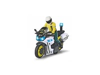 Dickie Toys Moto Yamaha de la Garde Civile avec Figurine articulée Amovible, Friction, avec lumière et Son, Convient pour Les garçons et Les Filles à partir de 3 Ans, 17 cm