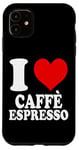 Coque pour iPhone 11 I Love Caffè Espresso