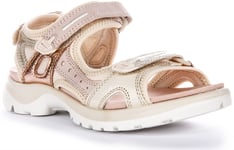 Ecco 06956354695 Offroad Walking Comfort Nubuck Sandal Beige Womens UK 3.5 - 8