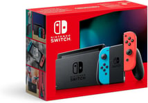 Nintendo Switch (Neon Red/Neon blue) Console + Animal Crossing Game Bundle