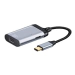 Adaptateur convertisseur USB-C type C vers Mini DP Displayport 4K 2K 60Hz avec port d'alimentation PD femelle.[V1199]