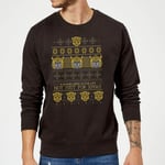 Bumblebee Classic Ugly Knit Christmas Jumper - Black - L