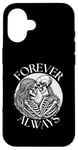 iPhone 16 forever always - skeleton couple eternal lover Twin Flame Case