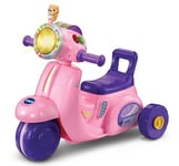 VTech Baby 2-in-1 Ride & Balance Scooter, Pink, Balance Bike Mode & Trike Mode, Light-up Headlight, Songs, Road Safety Phrases & Scooter Sounds, Toy for Toddler 12, 18, 24 months +, English version