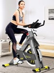 WEI-LUONG Foldable Adjustable Exercise Bike, Stationary Bike, Indoor Cycle Bike, with Heart Rate Sensors LCD Display Professional Exercise Bike for Home And Gym Use folding