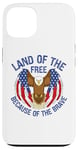 Coque pour iPhone 13 USA Eagle Land of the Free à cause du courageux 4 juillet