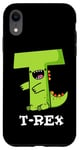 Coque pour iPhone XR Jeu de mots alphabet amusant T-Rex