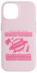 iPhone 14 Space Planet Better on Saturn Pattern Pastel Cute Case