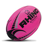 Rhino Cyclone Ballon de Rugby Rose Vif (5)