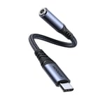 Joyroom Audio Adapter USB-C til 3,5 mm - Svart