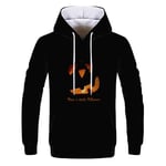 SKLHSIL 3D Imprimé Capuche,Men's Long Sleeve Sweatshirt Pumpkin Demon Graphic Women Pullover Sportswear Drawstring Kangaroo Pocket,Unisex Lightweight Casual Clothing,S