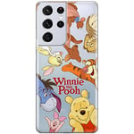 ERT GROUP Coque de téléphone Portable pour Samsung S21 Ultra Original et sous Licence Officielle Disney Motif Winnie The Pooh & Friends 046 adapté à la Forme du téléphone Portable, partiel imprimé