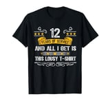 12 Years of Service Jubilee Happy 12 Year Work Anniversary T-Shirt