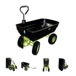 Chariot de Jardinage Transport Benne Avec Fonction Basculante 400kg 125 Lite