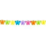 Hawaiian Butterfly Garland Paper Banner Garden Party Decoration 4m