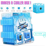 6 x Freezer Blocks For Cool Cooler Bag Ice Packs For Lunch Box Picnic Reusable