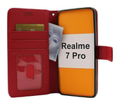 New Standcase Wallet Realme 7 Pro (Röd)