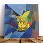 Big Box Art Canvas Print Wall Art Alexander Bogomazov Abstract | Mounted and Stretched Box Frame Picture | Home Decor for Kitchen, Living, Dining Room, Bedroom, Hallway, Multi-Colour, 20x20 Inch