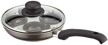 Everyday JDAY 036 Four Cup Egg Poacher And 20cm Teflon Non Stick Frying Pan Ven