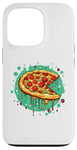 Coque pour iPhone 13 Pro Pelle à pizza Pepperoni Splash Fun