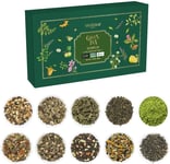 ,  Assorted  Green  Tea  Sampler  Gift  Set ( 10  Teas ,  50  Serving )  Gluten