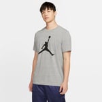 Nike Mens Air Jordan Jumpman SS T Shirt In Grey Cotton - Size Small