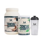 Origin Bundle - Protein - Chocolate Chip Cookie - Stim-Free - Sour Apple - Shaker