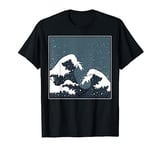 Kanagawa The Great Wave Japanese Art Kanji Japan Yoga Zen T-Shirt