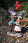 97230  FIGURINE  TROLL COUPLE AMOUREUX  COEUR ST VALENTIN  PIXIE ELFE PIXIES FEE