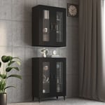 Maison Chic - Armoire murale suspendue Étagère Murale Meuble de rangement Noir 69,5x34x90 cm 87499