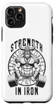 Coque pour iPhone 11 Pro Viking Gym Warrior Strength In Iron Deadlift Poids Fitness