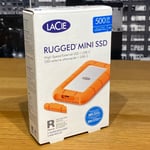 🟢 LaCie 500GB SSD Rugged Mini External USB-C Drive Apple Mac PC 100% Original