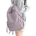 HYC00 Sac à Dos Scolaire College Cartables Fille Garçons Sac d'école pour 14 Pouce Laptop Sac à Dos College Imperméable Sac Ecole Adolescent Casual Daypacks pour Scolaire Voyage Travail,Violet