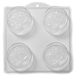 4 Cavity Man in The Moon with Stars Soap/Bath Bomb Mould Mold L42 x 5