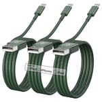 iPhone Charger Cable 1M, 3Pack Apple MFi Certified iPhone Lightning to USB Cable 1Meter, Fast iPhone Charging Wire Apple Lead for iPhone 13/12/11 Pro/11/XS MAX/XR/8/7/6s/6/5S/SE iPad Original Green