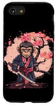 iPhone SE (2020) / 7 / 8 Samurai Monkey Japanese Art Sakura Japanese Samurai Monkey Case