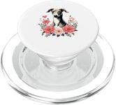 Roses Flowers Italian Greyhound Italian Sighthound Iggy PopSockets PopGrip pour MagSafe