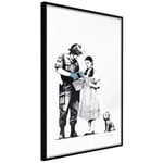 Plakat - Dorothy and Policeman - 30 x 45 cm - Sort ramme