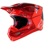 Crosshjälm alpinestars - Supertech m10 svart röd small flood