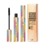 4D Silk Fiber Lash Mascara Black, Waterproof, Longer & Thicker Lashes, Voluminous Eyelashes, Clump-Free, Long-Lasting, Natural Smudge-Proof, Adds Length, Depth and Glamour Effortlessly