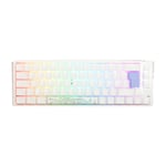 Ducky One 3 Classic White SF 65% mekanisk tastatur, Cherry MX Silent Red