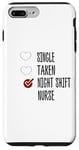 Coque pour iPhone 7 Plus/8 Plus single no taken no night shift Nurse yes