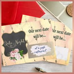 10 x DIY DATE NIGHT Decider SCRATCH CARDS Valentines Day For Him Her Love Gift