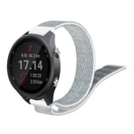 Garmin Forerunner 245 klockarmband med kardborreband i nylon - Grå / Vit