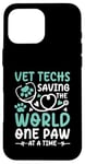 Coque pour iPhone 16 Pro Max Vet Techs Saving The World One Paw At A Time