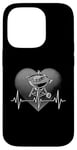 Coque pour iPhone 14 Pro Heartbeat Barbecue pour extérieur