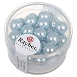 Rayher Renaissance 14402356 Lot de 25 Perles de Cire en Verre 8 mm