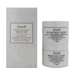 Fresh 125g Sugar Face Polish & 100ml Rose Face Mask Refines Buffs & Hydrates